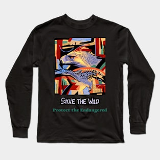 save the wild protect the endangered Long Sleeve T-Shirt